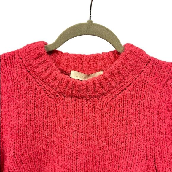 Vanessa Bruno Pink Puff Sleeve Cropped Alpaca Blend Sweater | S - Picture 6 of 7